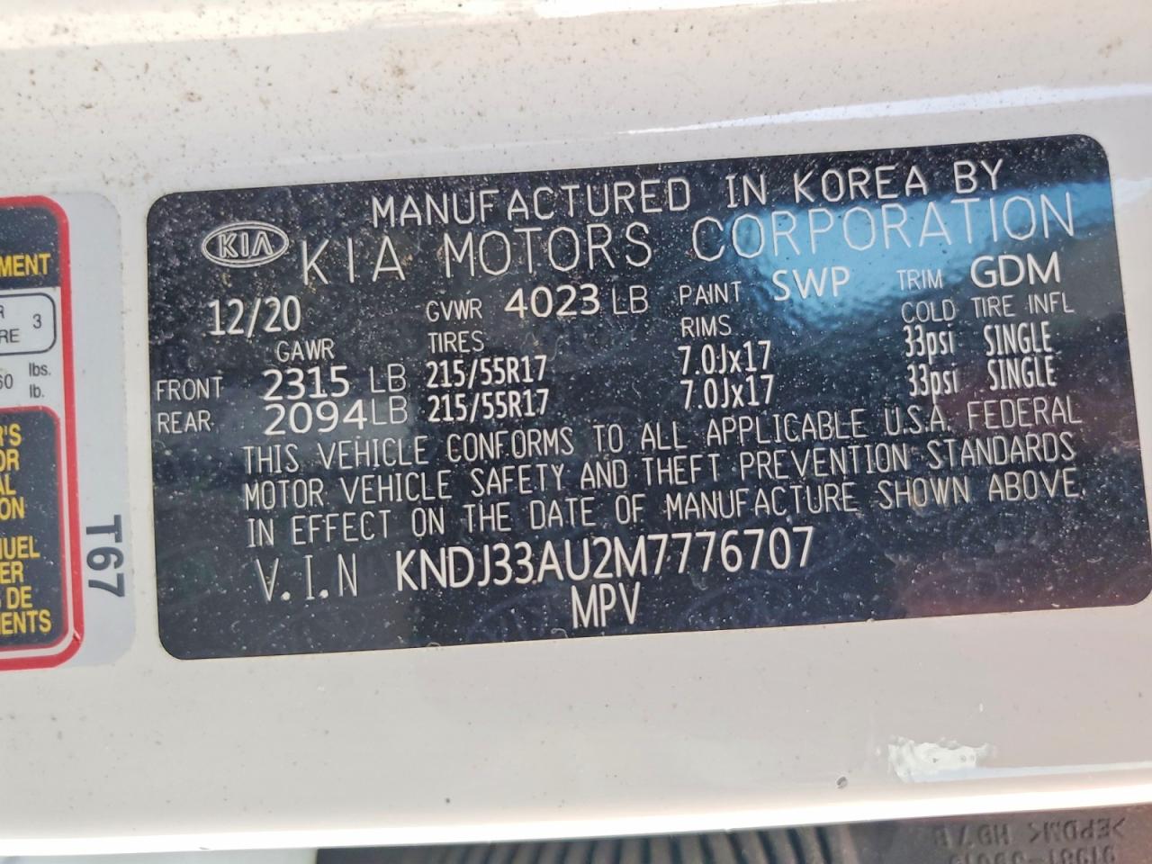 2021 KIA SOUL EX photo 12