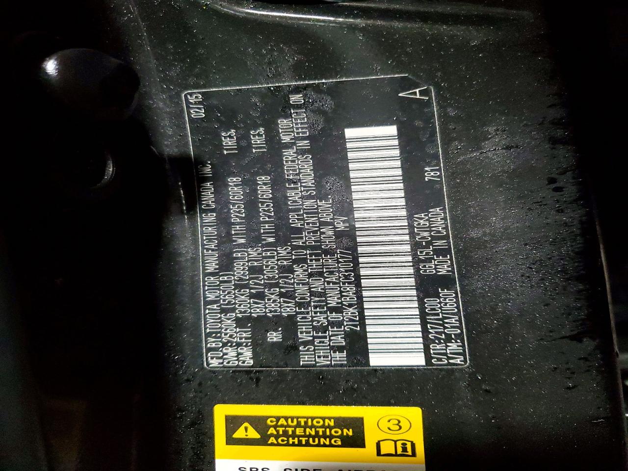 2015 LEXUS RX 350 BASE photo 13