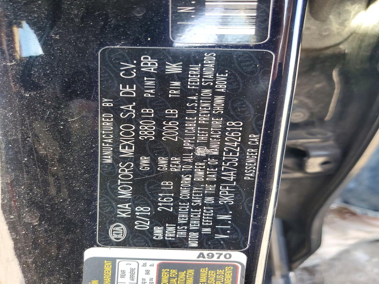 2018 KIA FORTE LX photo 12