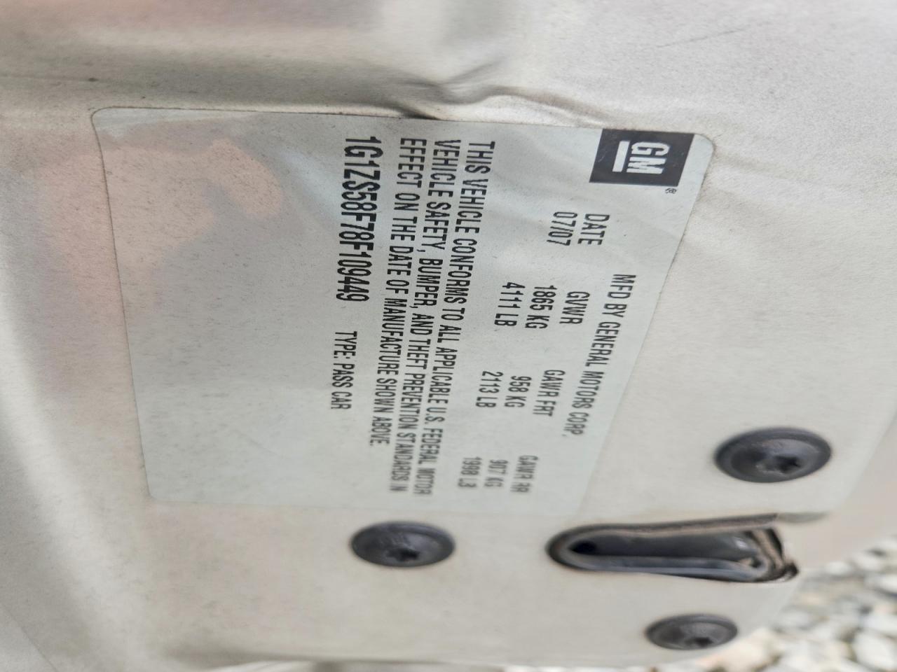 2008 CHEVROLET MALIBU LS photo 12