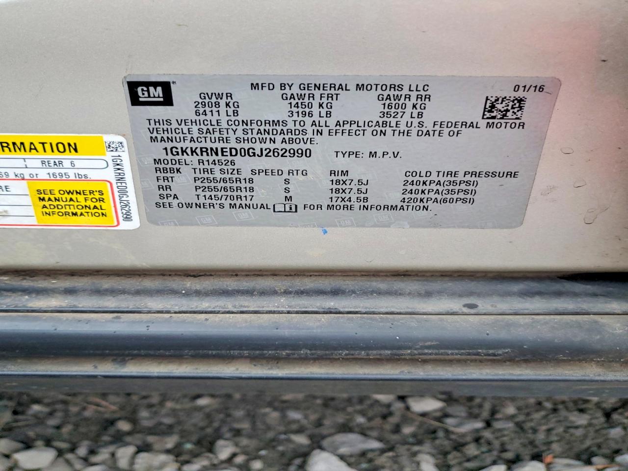 2016 GMC ACADIA SLE photo 13