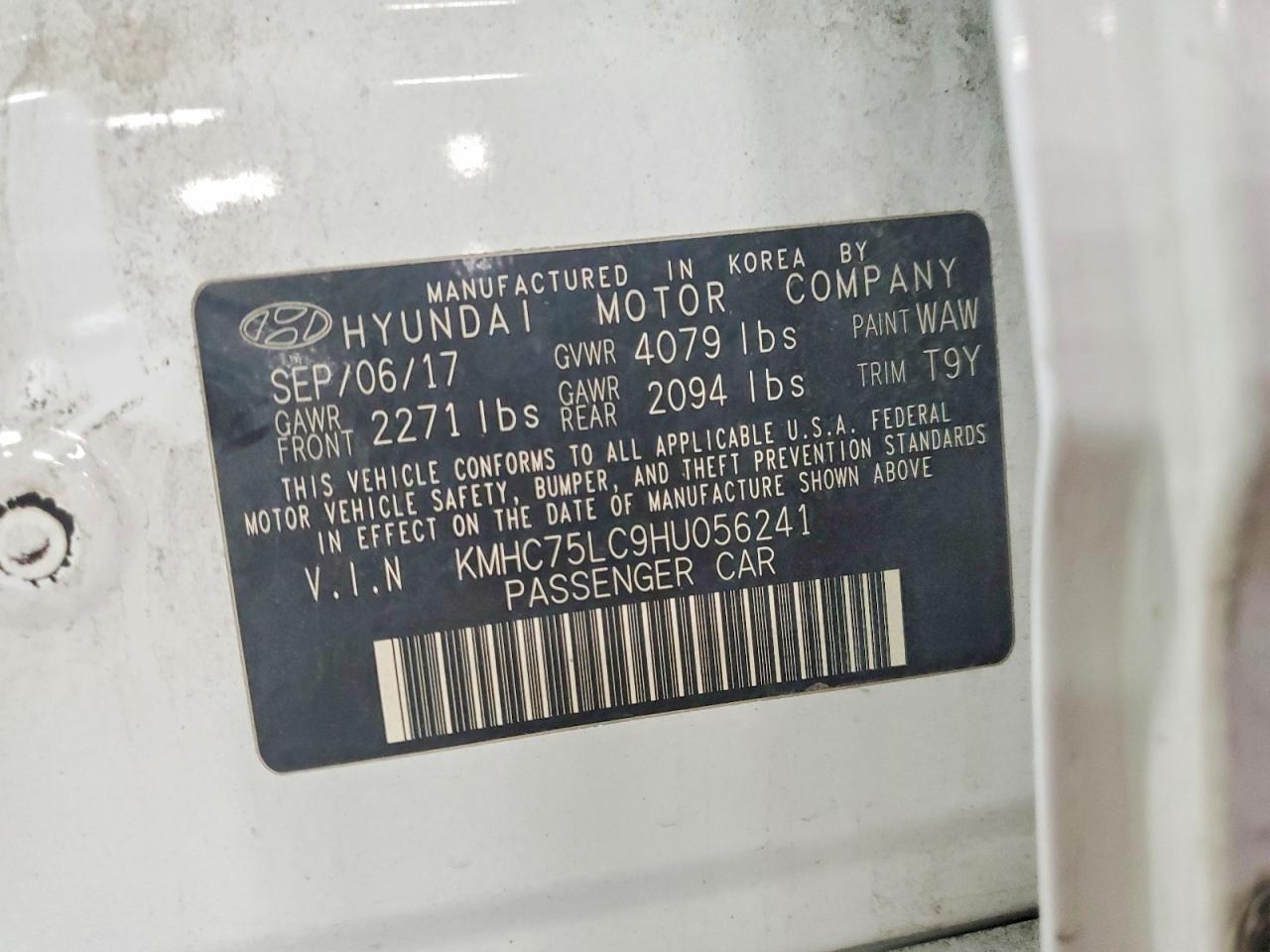 2017 HYUNDAI IONIQ SEL photo 12