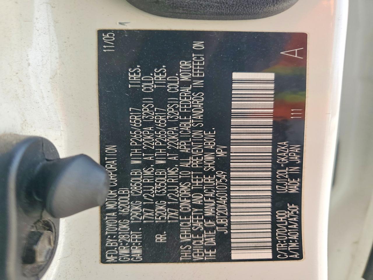 2006 LEXUS GX 470 photo 12