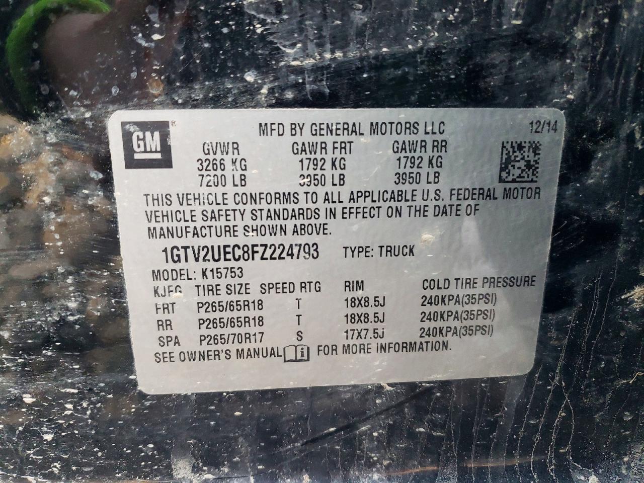 2015 GMC SIERRA K1500 SLE photo 13