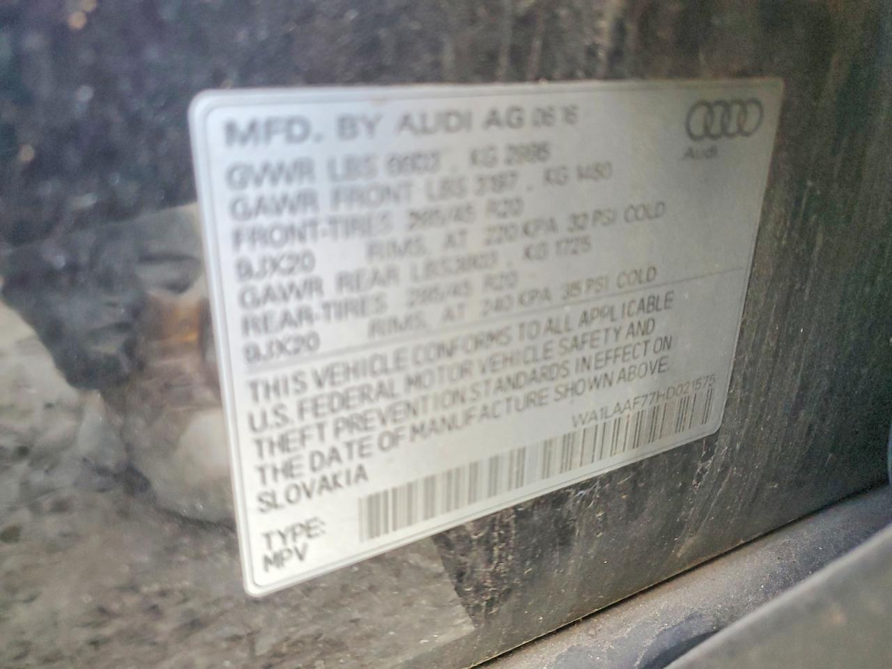 2017 AUDI Q7 photo 13