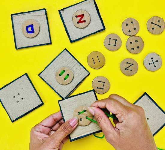 Button Sewing Pattern Board