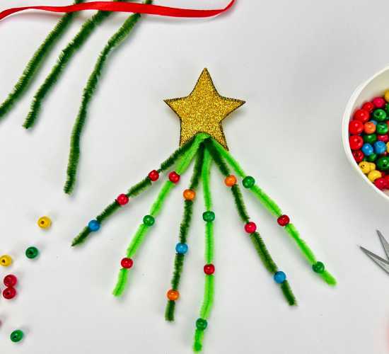 Fine Motor Christmas Tree Lacing