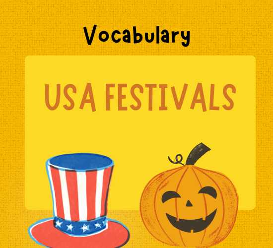 USA Festivals Vocabulary