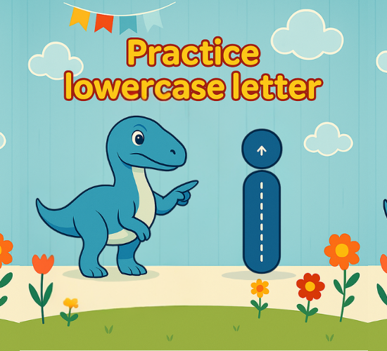 Practice lowercase Letter i