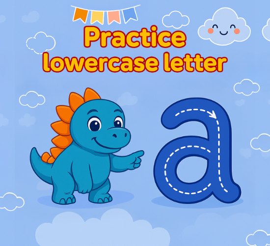 Practice lowercase Letter a