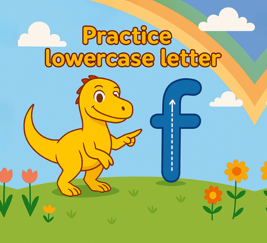 Practice lowercase Letter f