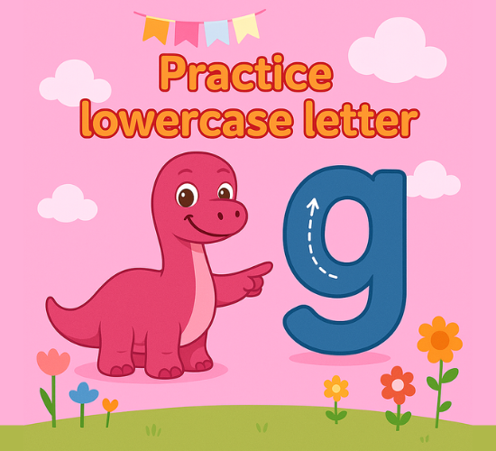 Practice lowercase Letter g
