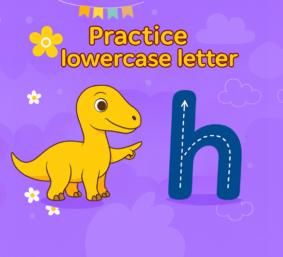 Practice lowercase Letter h