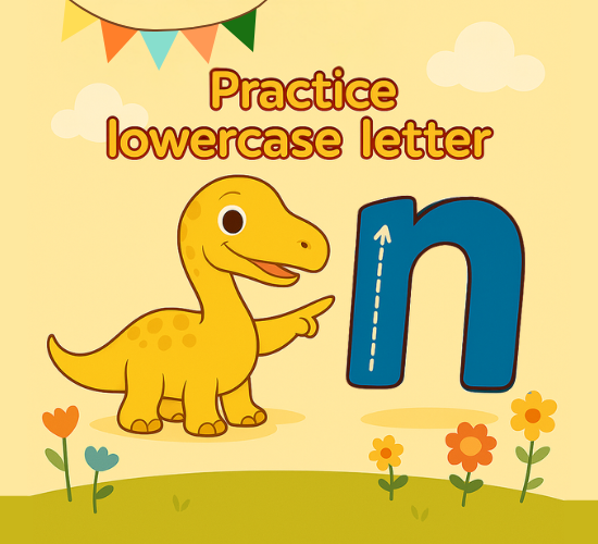 Practice lowercase Letter n