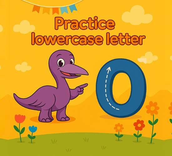 Practice lowercase Letter o