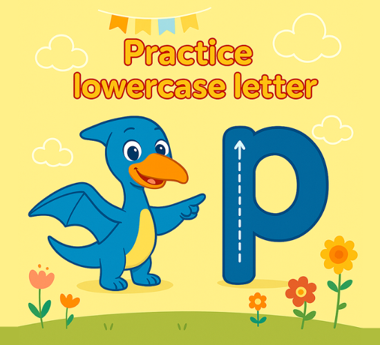 Practice lowercase Letter p