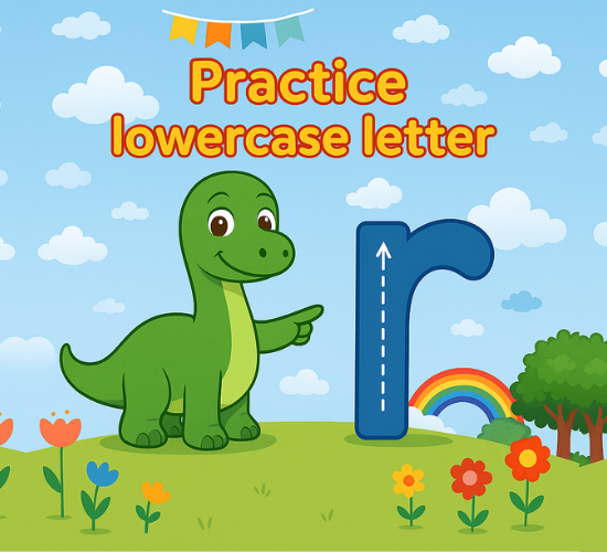 Practice lowercase Letter r
