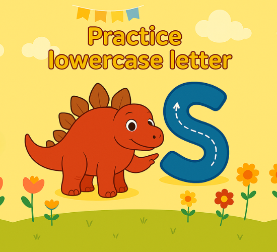 Practice lowercase Letter s
