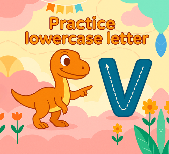 Practice lowercase Letter v