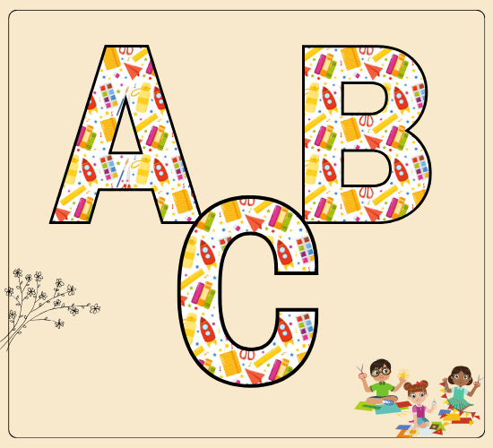 Art and Craft Display Lettering Uppercase