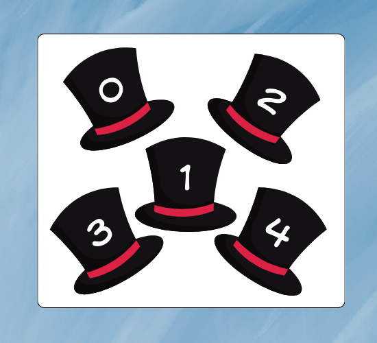 Numbers 0-10 on Hat