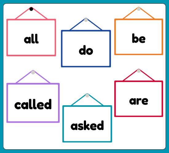 Tricky Words on Whiteboard