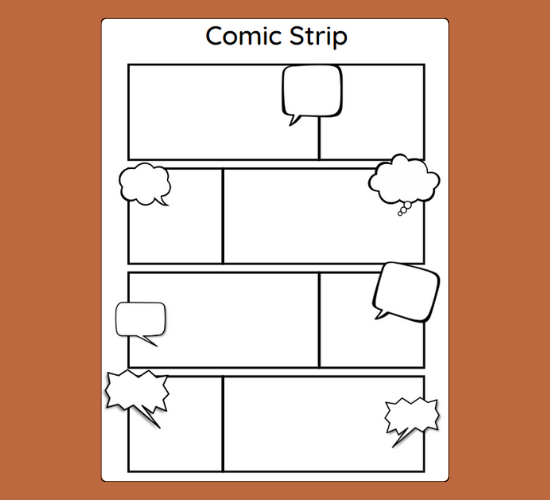 Blank Comic Strip