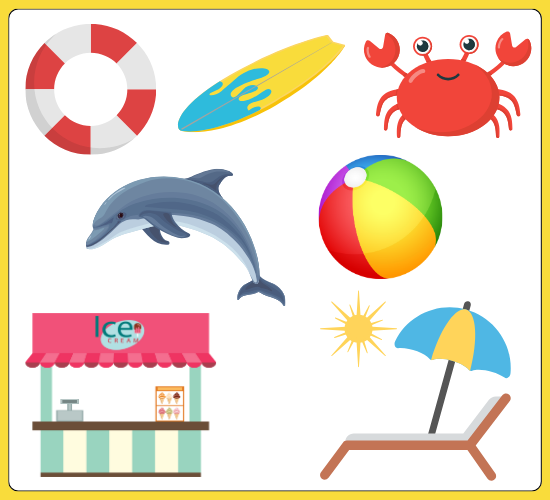 The Beach Role Play Cut-Outs