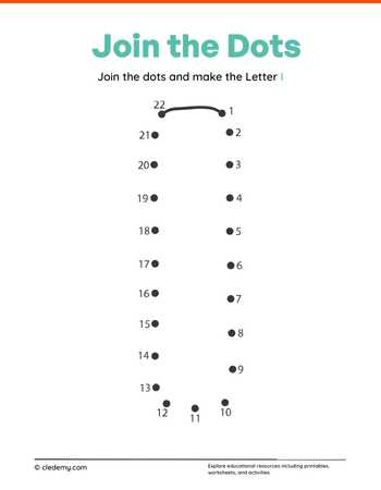 Joining Dots Make The Letter - I
