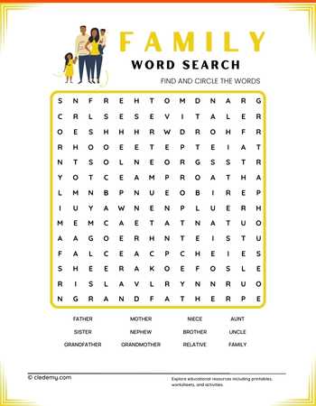 Family Word Search