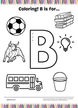 Color the Alphabet B