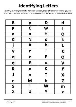Identify Letters