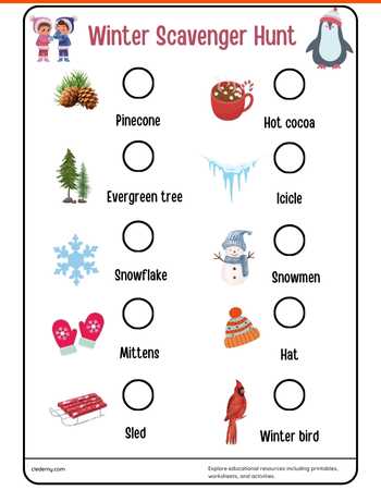 Winter Scavenger Hunt