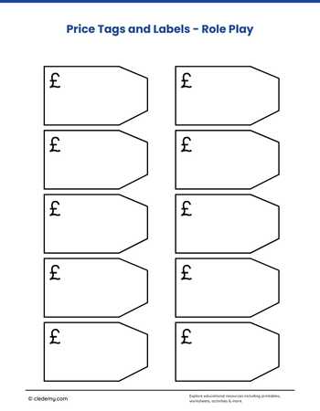 Price Tags and Labels Role Play
