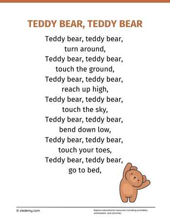 Teddy Bear, Teddy Bear