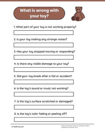 What Is Wrong with Your Toy