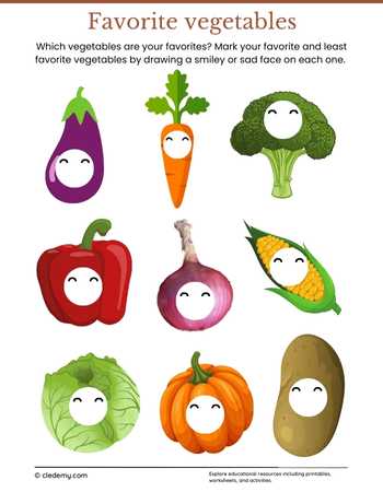 Favorite vegetables