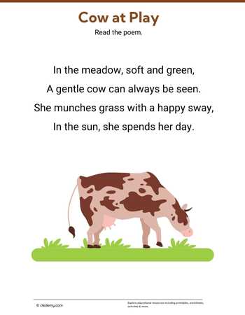 Rhyme on Cow
