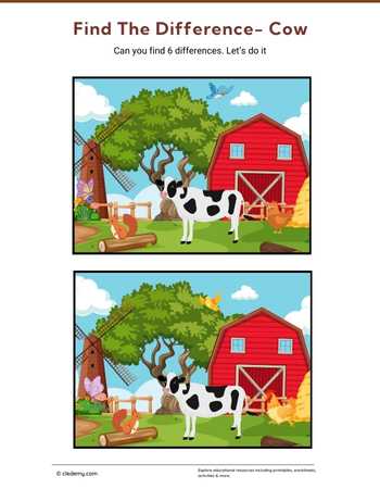 Find The Difference- Cow
