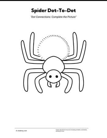 Spider Dot-To-Dot
