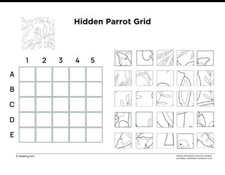 Hidden Parrot Grid