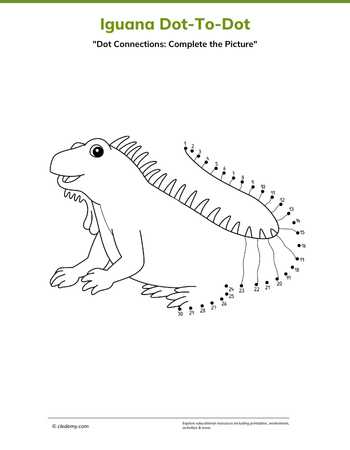 Iguana Dot-To-Dot