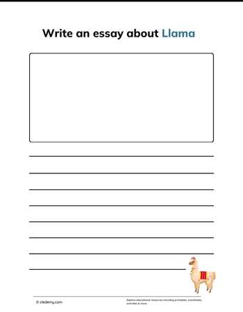 Write an Essay About Llama