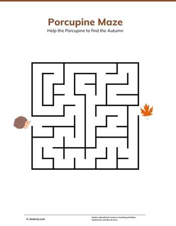 Porcupine maze