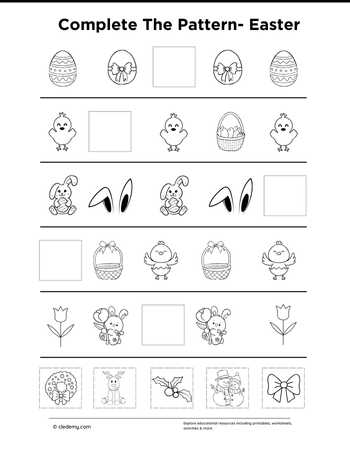 Complete The Pattern- Easter