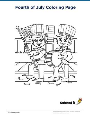 Color Fourth of July