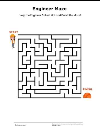 Engineer Maze For Kids
