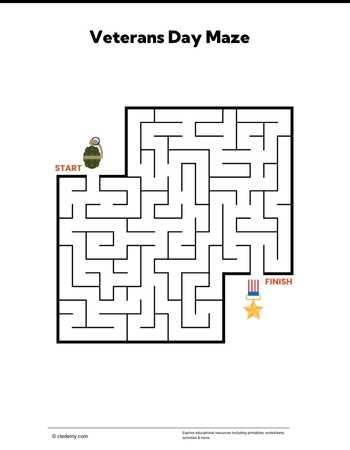 Veterans Day-Maze