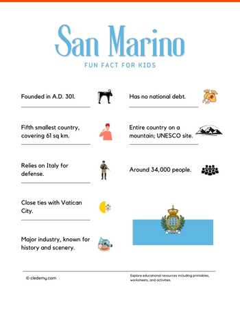 Sea Marino Fun Facts