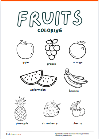 Fruit Coloring